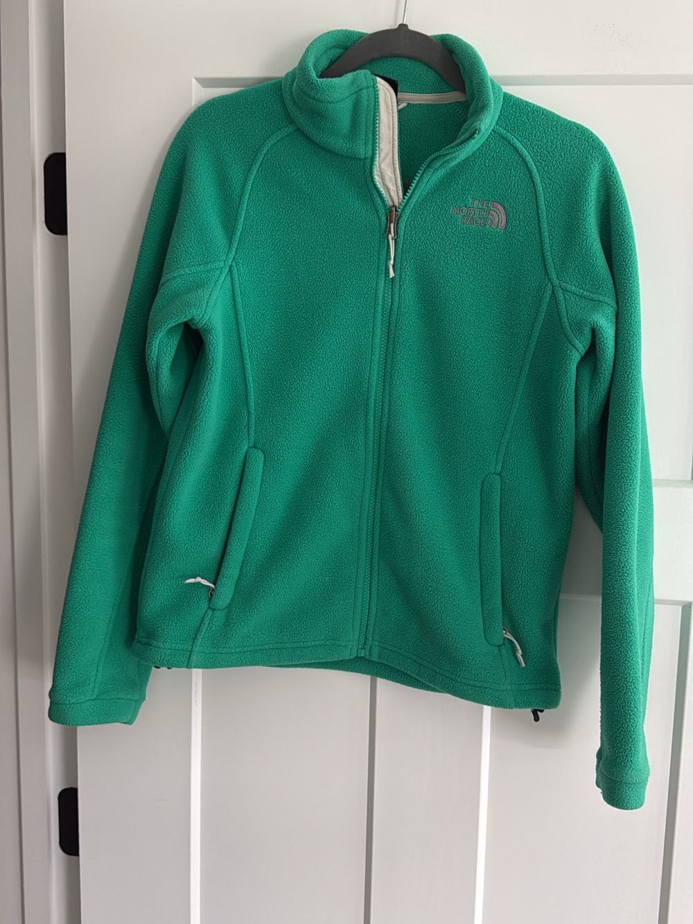 Women’s North Face Small Green Fleece Jacket Zip Up